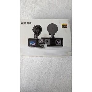 Car 3 Channel Dash Cam 1080P Front/Rear/Interior Camera Video Recorder G-sensor